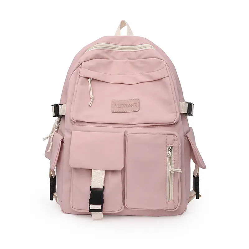 Schoolbag female college students niche design sense female simple style high school junior large capacity backpack
