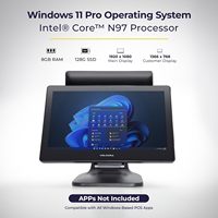 POS-терминал Longfly для розничной торговли и ресторанов, кассовый аппарат для малого бизнеса, Windows 11 Pro, Intel N97, 15.6/11.6 дюймов, двойной экран