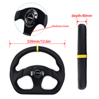 Volant de direction modifié de haute qualité en forme de D Micora pour les jeux PC