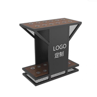 Support pour bâtons de billard/tennis de table - Étagère de rangement en métal sur pied - Durable, multifonctionnel, usage public - Fabrication sur mesure