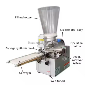 Kleine Gyoza-Maschine für Japanische Gebratene und Gedämpfte Süße Teigtaschen, Pelmeni, Pierogi Füll- und Formmaschine - Product Image 5