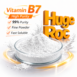 Vitamina B7 Biotina Grado USP EP 99% Min CAS 58-85-5 Certificata Halal Kosher Additivo Alimentare Huge Roc - Product Image 4