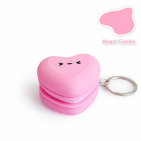 Porte-clés Fidget Clicker 3D en forme de cœur, couleur unie, design créatif, jouet anti-stress pour les doigts, vente en gros, personnalisable