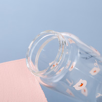 Bouteille d'eau en verre borosilicate droit de haute qualité avec fonction de rebond, gobelets à eau pour cadeaux promotionnels