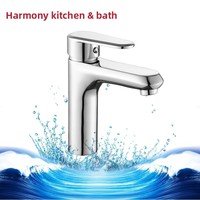 Robinet de lavabo monotrou moderne et minimaliste haut de gamme avec cartouche céramique pour salle de bain