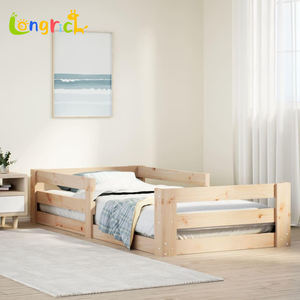 Lits de sol en <span class=keywords><strong>bois</strong></span> de haute qualité avec barrières pour chambre ou salon pour enfants et bébés <span class=keywords><strong>lit</strong></span> bébé - Product Image 2
