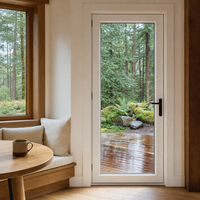 Porte extérieure en PVC résistant aux intempéries, porte en PVC étanche, porte en PVC hermétique pour les projets de villas et de bâtiments résidentiels