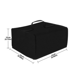 Stereo Receiver Cover 25x22x12cm Vinyl Dust Proof Protective Cover for Home Audio Equipment - Product Image 1