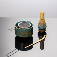 Bol à matcha en céramique de style japonais, cuillère, écologique, qualité alimentaire, durable, design moderne et simple, pour la maison, pour le thé