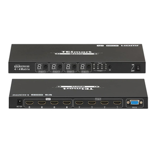 Tesmart 4x4 4K cho <span class=keywords><strong>HDMI</strong></span> Ma Trận Switcher với RS232 và Quad đa-người xem 3840*2160 30Hz Video Splitter & chuyển đổi - Product Image 1