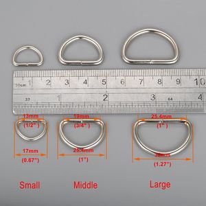 Crocsee Metal D Ring Inch Non Welded Nickel Plated Pack Of Small - Product Image 2