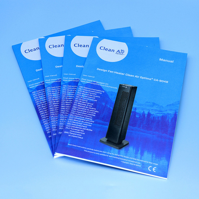 Custom Printed Brochure Product Instruction Manual for Small Appliances
