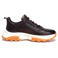Chaussures de sport décontractées en cuir véritable avec semelle en EVA personnalisée, légères et tendance Simonspark pour hommes