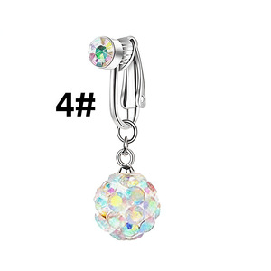 Anillos de <span class=keywords><strong>ombligo</strong></span> falsos con clip al por mayor, sin perforación, con colgante de mariposa de circonita cúbica, joyería corporal <span class=keywords><strong>para</strong></span> mujer - Product Image 6
