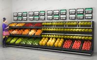 Xinde zware-duty stalen fruit- en groentepresentatierek met poedercoating - vrijstaande opbergstandaard