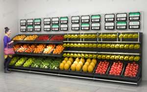 Xinde meyve ve sebze ekran rafları sebze depolama raf meyve ekran standı çelik meyve ve sebze ekran standları - Product Image 2