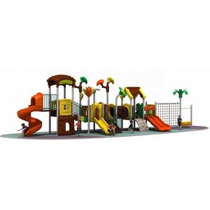 Full of Interest <b>Plastic</b> Outdoor Playground Galvanized Steel Tube Children's Amusement Park <b>Slide</b> for Sale - Product Image 1