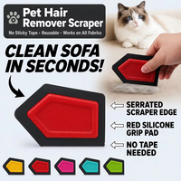 Mini Brosse Anti-Poils pour Animaux de Compagnie Facile à Nettoyer pour Canapé Voiture Chat Détaillage Raclette Brosse Anti-Poils pour Animaux de Compagnie