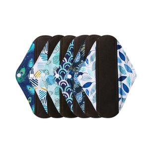 Protège le matelas Coussinets réutilisables Recyclables Physiologiques Coussinets menstruels réutilisables Coton biologique Coussinets réutilisables naturels pour femmes - Product Image 5