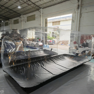 Tente d'exposition de voiture transparente extérieure anti-poussière abri gonflable de protection de stationnement de stockage de bâche de voiture - Product Image 4