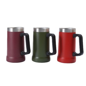 Growler de cerveza al vacío de acero inoxidable de 24oz con mango <span class=keywords><strong>Original</strong></span> <span class=keywords><strong>taza</strong></span> de agarre grande de sublimación <span class=keywords><strong>personalizada</strong></span> que sirve las últimas bebidas - Product Image 3