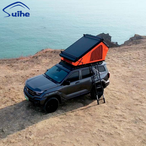 Tente de toit rigide portable pour 4 personnes, en aluminium, imperméable, double couche, grande taille, pour toutes les saisons, avec installation rapide pour voitures - Product Image 1