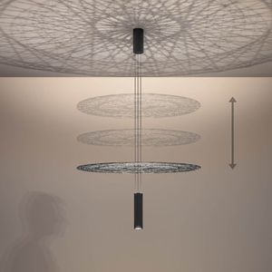 Modern Minimalist Pendant <b>Light</b> Round Black E27 LED Adjustable Height For Restaurant Bar Living Room Bedroom Dining Table - Product Image 5