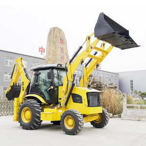 लोकप्रिय सस्ता मिनी 4x4 डीजल व्हील बैकहोए खुदाई वाला लोडर - Product Image 3