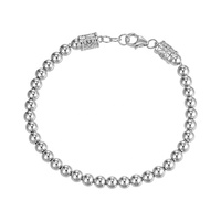 Bracelet en chaîne à billes en laiton chromé Gemnel, nouveautés 2024, bijoux pour hommes