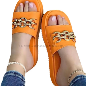 Prix d'usine – Nouvelles sandales compensées élégantes et décontractées à semelle épaisse pour femme, idéales pour la plage et le quotidien, grandes tailles - Product Image 5