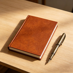 Cuaderno de Tapa Dura Encuadernado en Cuero, Tamaño A6, Páginas Rayadas, Encuadernación Cosida, Libreta de Composición para Estudio y Uso Profesional - Product Image 3