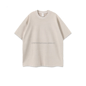 เสื้อยืดแขนสั้นสำหรับผู้ชาย/ผู้หญิง, ไฮสตรีท260กรัมทรงหลวมพิมพ์ลายออกแบบได้ตามสมัยนิยม - Product Image 2