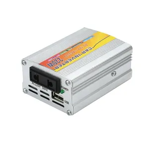 Inverter Daya Mobil Mini, Inverter Daya 220W DC 12V Ke AC 24V dengan Fungsi Pengisian Daya USB