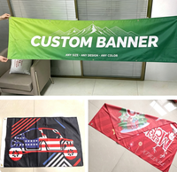 Drapeau promotionnel personnalisé grand format 3x5 pieds en polyester, impression numérique et sérigraphie disponibles