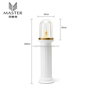 Vetrina per orologi di lusso di qualità di vendita calda vetrina vetrina in oro bianco da banco per gioielli in acciaio inossidabile - Product Image 2