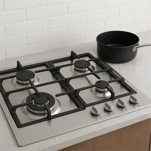 Stainless steel <b>gas</b> hobgas <b>cooktop</b> Burner <b>gas</b> stove Energy-Saving Durable 4 Burner Waterproof Design 1 Year for Household Use - Product Image 1