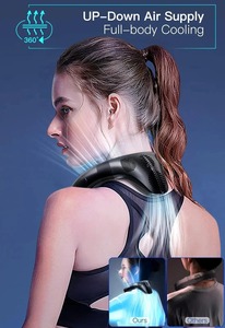 ใหม่คอเครื่องปรับอากาศแบบพกพาพัดลมคอ5200มิลลิแอมป์ต่อชั่วโมงพัดลมระบายความร้อนเซมิคอนดักเตอร์แบบชาร์จไฟได้พัดลมกลางแจ้งส่วนบุคคลที่สวมใส่ได้คูลเลอร์ - Product Image 4