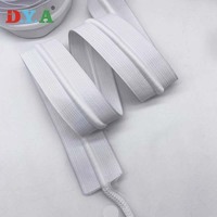 Élastique tricoté noir blanc de 4cm avec cordon pour ceinture de vêtement Textile de maison