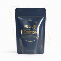 Sachets Doypack en aluminium de marque, refermables avec fermeture éclair et encoche de déchirement, 4oz, 8oz, 16oz, pour emballage cadeau, vente en gros
