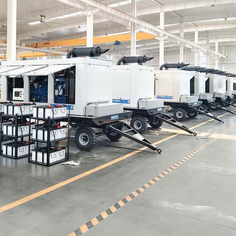 Mobile Trailer Diesel Generator Set 20kW-100kW Silent Type with ...