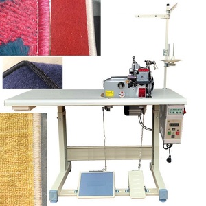 Máquina de Coser Industrial de Alta Velocidad para Bordes de Alfombras y Encajes, con Motor, Doble Aguja, Engranaje Ajustable y Costura Automática - Product Image 1