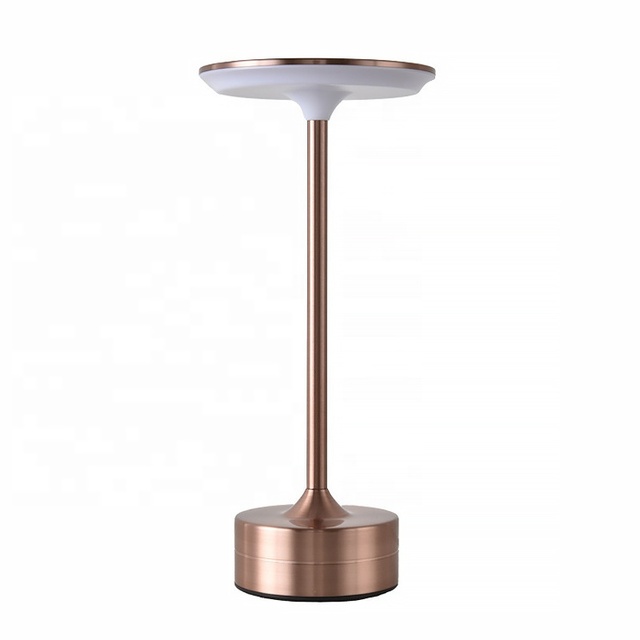 Portable LED Table Lamp for Home & Restaurant Decor Rechargeable Cordless with 1200mAh Battery Dimming Light DC Power Supply