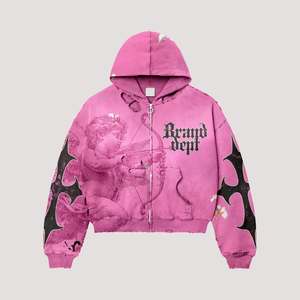 Толстовка с капюшоном из 100% хлопка с вышивкой и стразами - Product Image 2