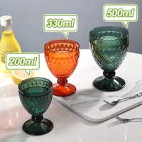 Ensemble de gobelets de fête vintage en plastique gaufré, forme carrée, avec strass légers, vaisselle haut de gamme, couleur et logo personnalisables, application directe