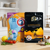 Emballage cadeau personnalisé pour bonbons, sachet debout avec fermeture éclair, résistant à la chaleur, de qualité alimentaire, en PE et feuille d'aluminium, anti-humidité, impression de logo