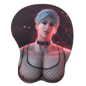 <span class=keywords><strong>Tapis</strong></span> <span class=keywords><strong>de</strong></span> <span class=keywords><strong>souris</strong></span> en silicone souple non toxique personnalisé 3D avec poitrine <span class=keywords><strong>de</strong></span> fille japonaise sexy - Product Image 5