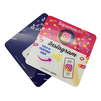 Avis Google NFC Code QR allemand Cartes allemandes Google Review NFC Google Avis Ntag213 100*100mm Médias sociaux pour entreprises