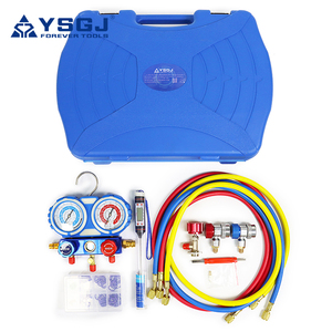 Manômetros Digitais de 2 Válvulas para Uso Doméstico em Refrigeração HVAC Conjunto de Ferramentas R22 R32 R600 R410A R134A - Product Image 3