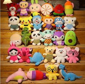 Mới trong cửa hàng nhà máy giá dễ thương nhiều kích cỡ mini đồ chơi sang trọng vòng chìa khóa cho máy clow sang trọng Thú nhồi bông đồ chơi với móc khóa - Product Image 5