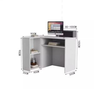 Mostrador Pequeño Tipo Barra para Recepción, Caja Registradora, Estilo Moderno y Minimalista para Tienda de Ropa, Salón de Té o Salón de Belleza - Product Image 6